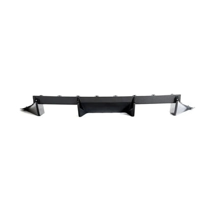 K2 Industries dry carbon fiber rear diffuser for BMW M2 G87 coupe, showcasing sleek aerodynamic design and high-quality craftsmanship.
