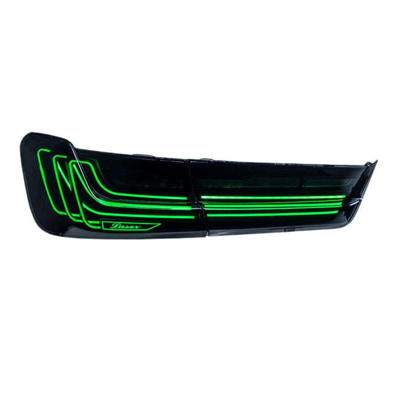 BMW 3 Series G20/G28 RGB CSL LED taillights rear lamp assembly by Vekto, featuring sleek red and LED lighting elements.