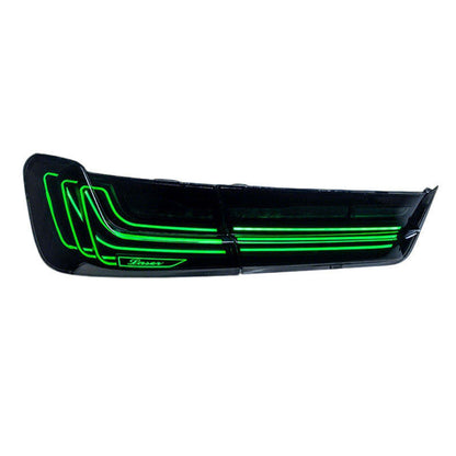 BMW 3 Series G20/G28 RGB CSL LED taillights rear lamp assembly by Vekto, featuring sleek red and LED lighting elements.