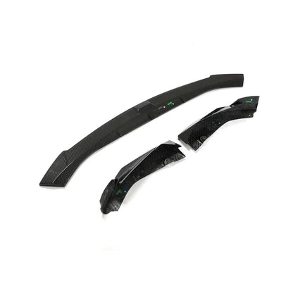 K2 Industries dry carbon fiber front lip for BMW G80 M3 and G82 G83 M4, showing sleek aerodynamic design