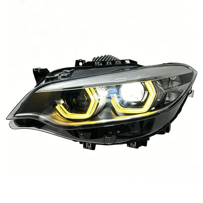 Vekto triple color LED headlights assembly for BMW 2 Series F22 F23 F87, showing the headlight design and LED features.