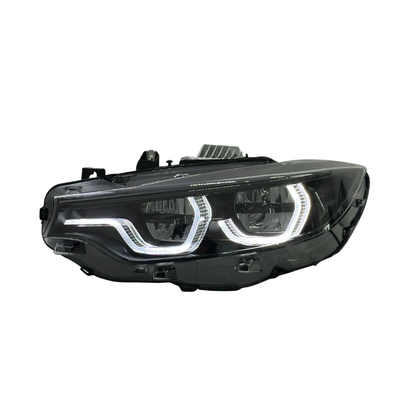 Vekto V3 Shadow Line IKON LED headlights for BMW 4 Series F32/F33/F36, M4 F82, and M3 F80 with sleek design and bright illumination.