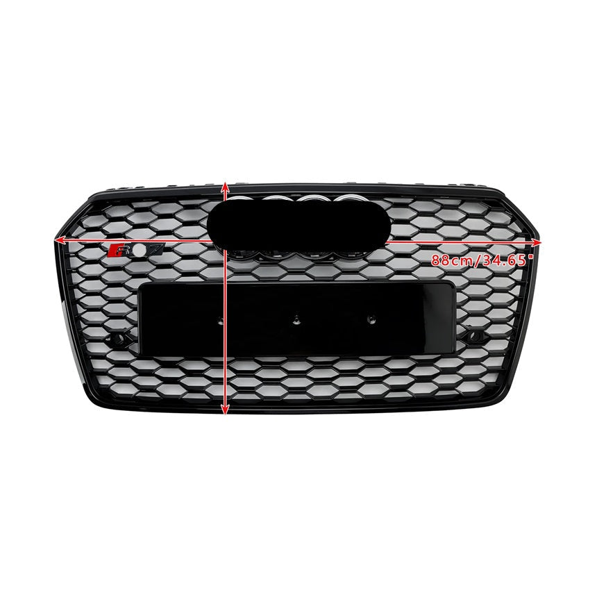 Bayern MotorWerks Upgrade Grille fits Audi A7 S7 C7.5 2016-2018 RS7 Style Facelift Honeycomb