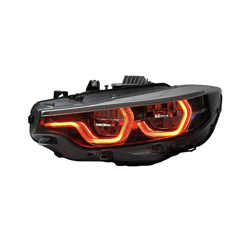Vekto V3 IKON triple-color LED headlights for BMW F32/F33/F36/F80/F82, showing sleek headlight assembly with multi-color LEDs.