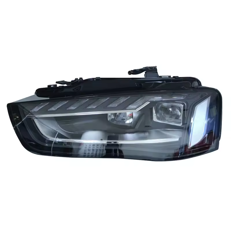 Vekto dual-color snake eyes LED headlights for BMW E60 5 Series 2003-2010, showing sleek headlight design and lighting features.