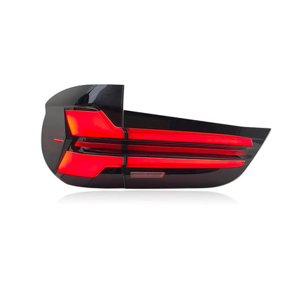 Vekto LED taillights for BMW X5 F15 2014-2018, showing red and clear lens design with modern tail light features.