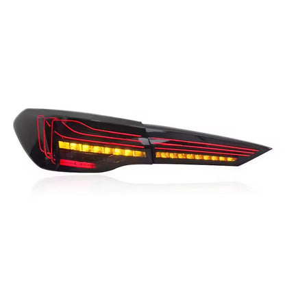 Vekto CSL style LED tail lights for BMW 4 Series G22 and M4 G82, 2018-2022, showing sleek, modern taillight design.