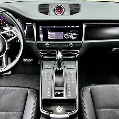 Porsche Macan 2014-2021 center console panel by Carlinklife®, showing the dashboard and interior components.
