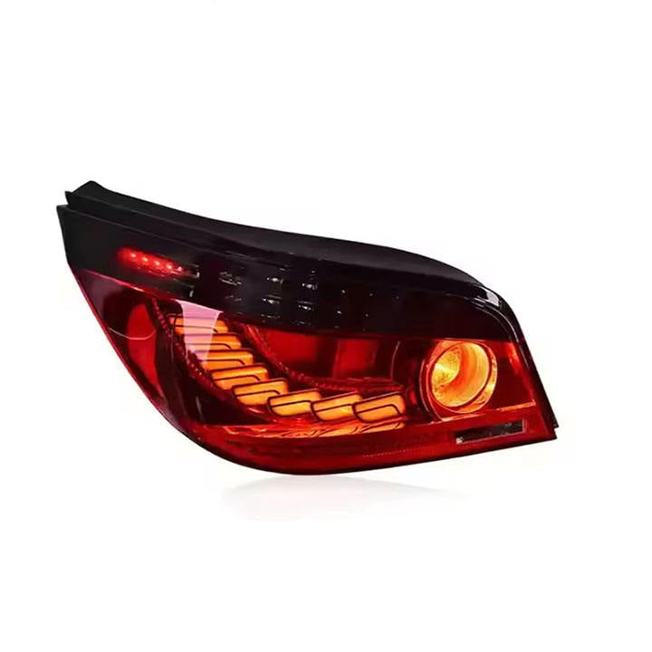 Vekto GTS LED taillights for BMW 5 Series E60 2003-2010, close-up view of red and clear tail light assembly.