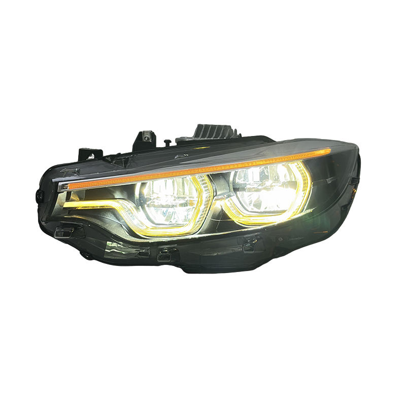 Vekto IKON V2 dual-color laser LED headlights for BMW 4 Series F32/F33/F36 and M4 F82, showing sleek headlight design.