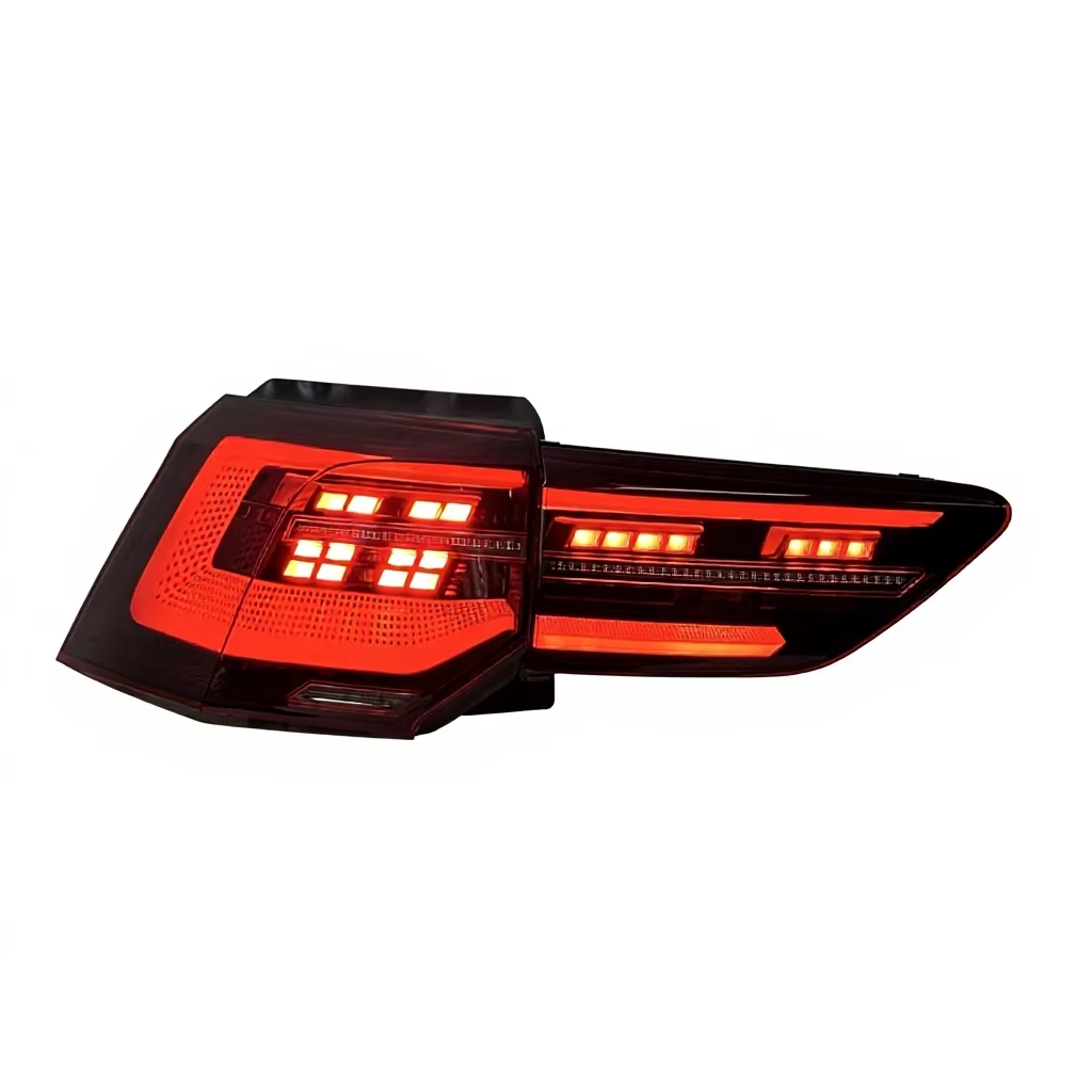Vekto Volkswagen Golf 8 CSL style full LED tail lights rear lamp assembly for 2018-2020 model, showing sleek red and clear lighting design.