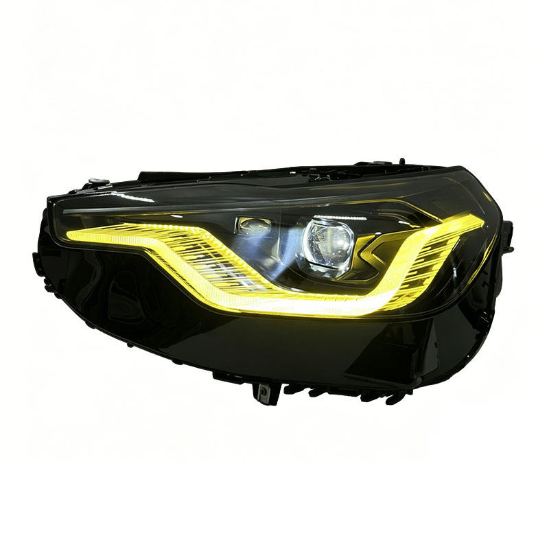 Vekto Smoke and Shadow Laser Dual-Color LED headlights for BMW M2 G42 2022+ showing sleek headlight design with dual-color LEDs