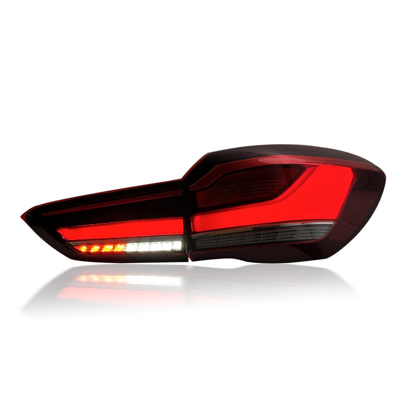 Vekto LED tail lights for BMW X1 F48 F49 2016-2019, showing sleek red and clear taillight assembly with illuminated brake and turn signals.