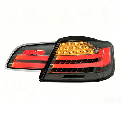 Vekto LED clear taillights for BMW 3 Series E93 and M3 convertible, showing sleek, modern tail light design with LED elements.
