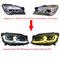 Vekto G12 Style dual-color LED headlights for BMW 7 Series F01/F02 2009-2015, showing the LED headlight design and color options.
