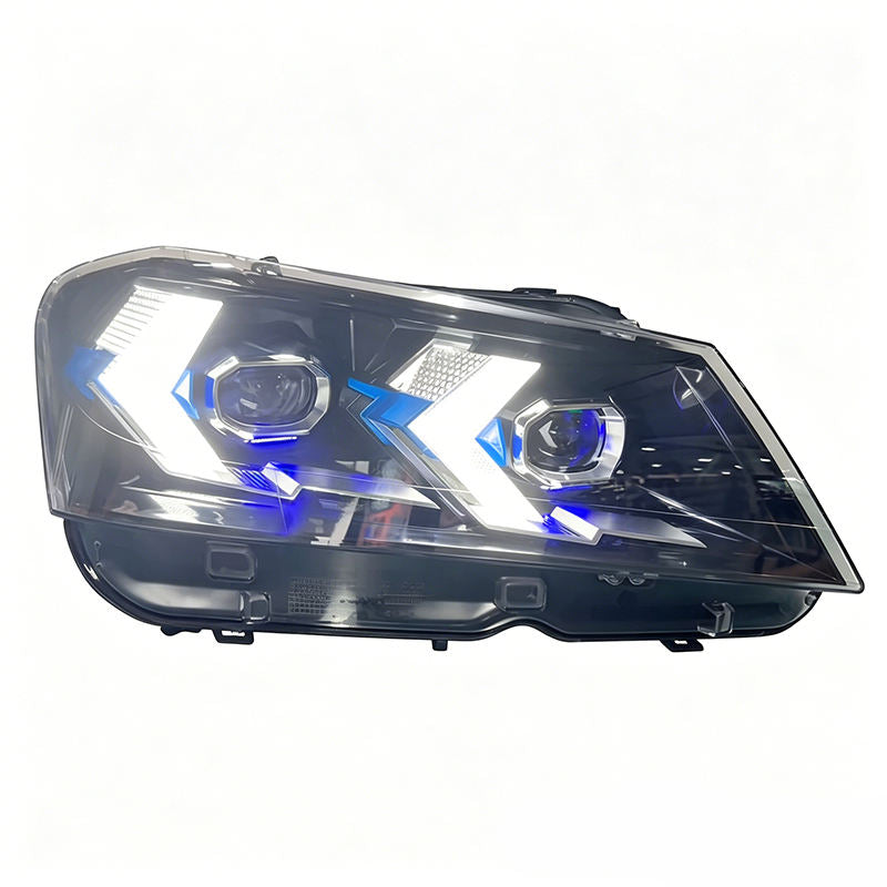 Vekto full LED headlights for BMW X3 F25 2014-2017, showcasing sleek design and bright illumination for improved visibility.
