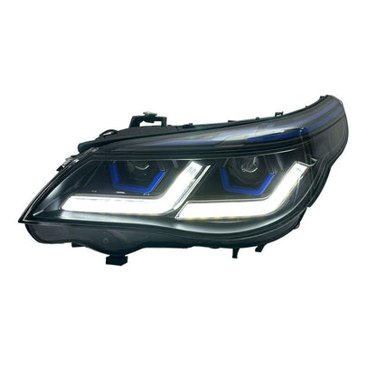 Vekto dual color laser style headlights assembly for BMW 5 Series E60 E61 (2003–2010) with modern LED and laser design.