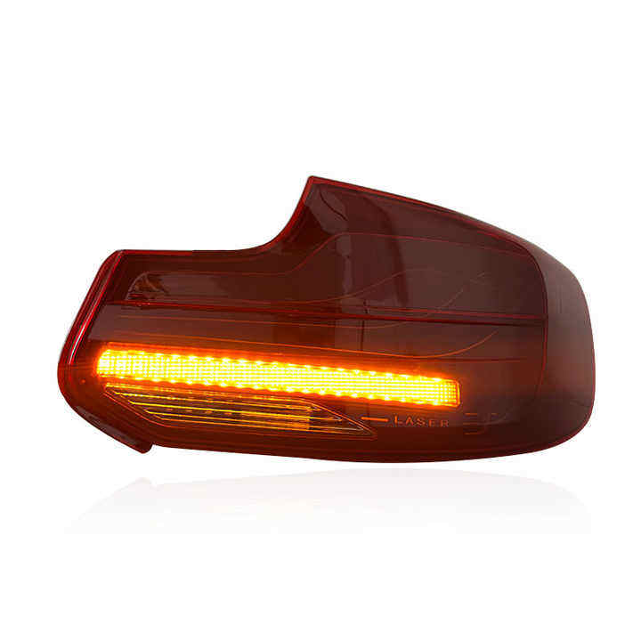 BMW 2 Series F22 F23 and M2 F87 CSL RGB Laser Style LED taillights by Vekto, showcasing sleek, modern rear lighting design.