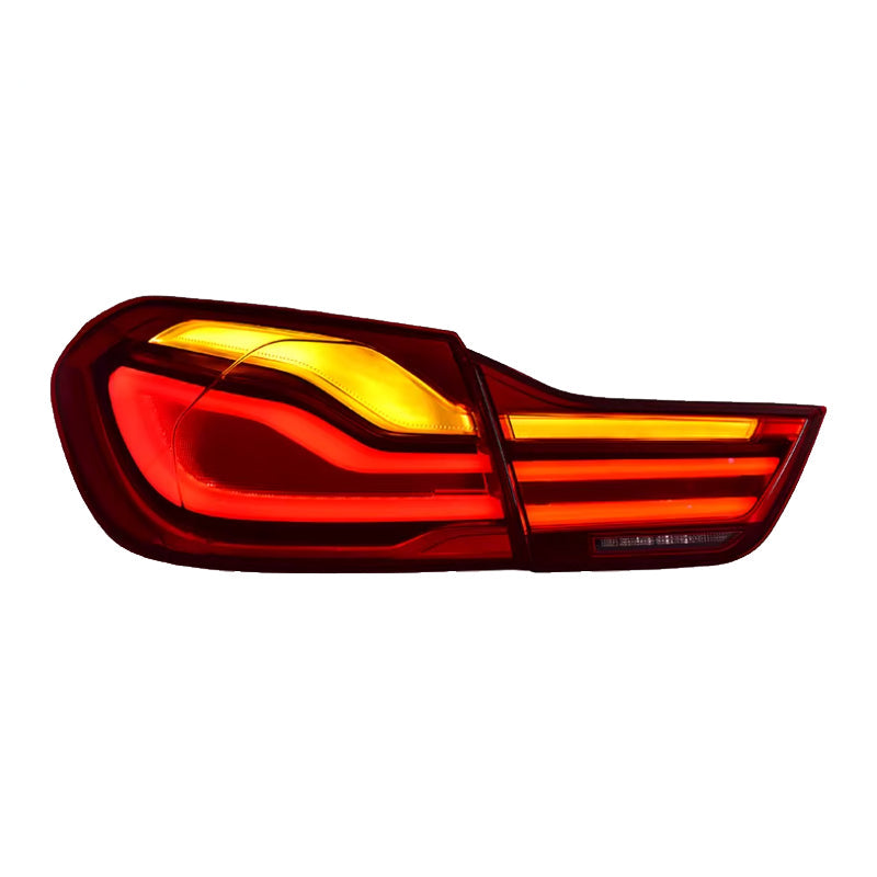 Vekto LED tail lights for BMW F32/F33/F36 4 Series 2013-2020, showing sleek red and clear lens design on a car rear
