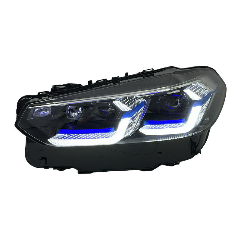 Vekto laser dual-color LED headlights for BMW X3 G01/G08 2018-2024, showing the headlight design with dual-color LED setup.