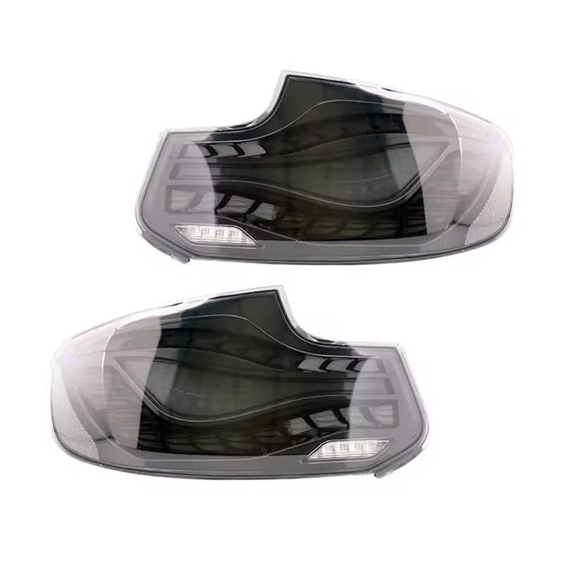 Vekto GTS Dragon Scale LED tail lights for BMW 2 Series F22/F23 2014-2021, showcasing sleek, illuminated taillight design.