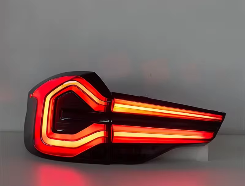 Vekto LED taillights for BMW X3 G01/G08 and X3 M F97 LCI, rear lamp assembly with red and clear lens design, 2018-2021