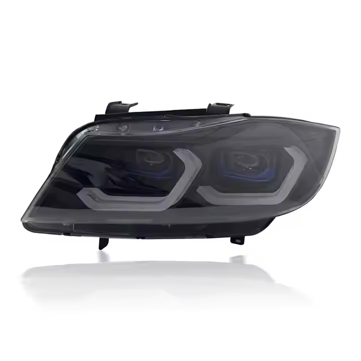 Vekto LED headlights assembly for BMW 3 Series E90 2005-2012, showing the headlight design with LED lighting elements.