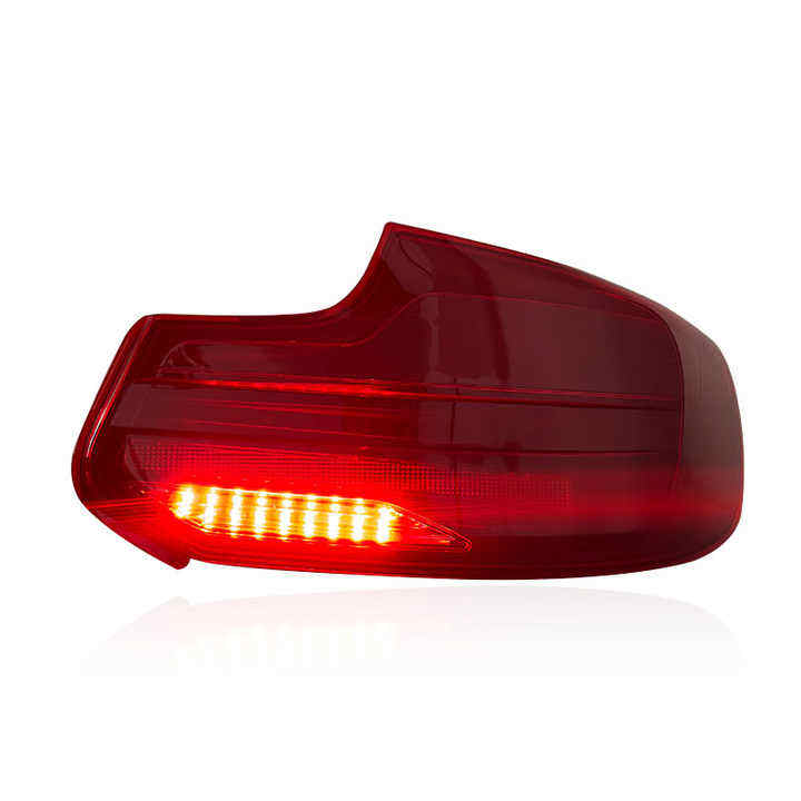 BMW 2 Series F22/F23 and M2 F87 CSL RGB laser-style LED tail lights by Vekto, showing sleek design and vibrant lighting details.