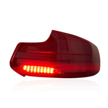 BMW 2 Series F22/F23 and M2 F87 CSL RGB laser-style LED tail lights by Vekto, showing sleek design and vibrant lighting details.