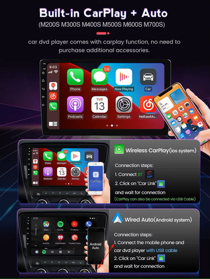 Upgrade Touchscreen for Audi A3 2003-2013 featuring Android 11 CarPlay