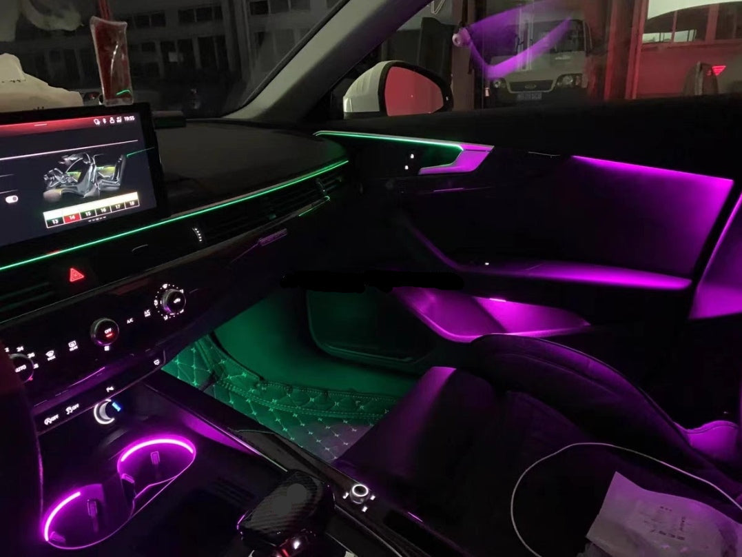 Dynamic LED Interior Ambient Lighting Kit fits Audi A4 A5 B9 2017-2021