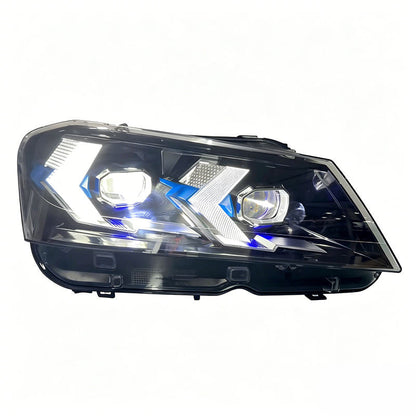 Vekto full LED headlights for BMW X3 F25 2014-2017, showing sleek design and bright illumination for improved visibility.