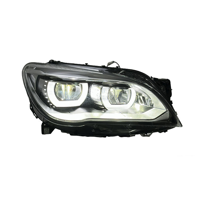 Vekto Angel Eyes LED headlight assembly for BMW 7 Series F02 (2009–2015), showing the stylish LED rings and headlight housing.