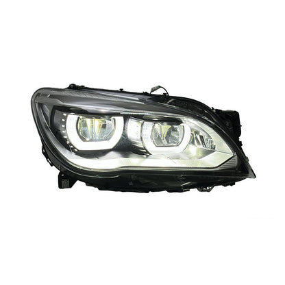 Vekto Angel Eyes LED headlight assembly for BMW 7 Series F02 (2009–2015), showing the stylish LED rings and headlight housing.