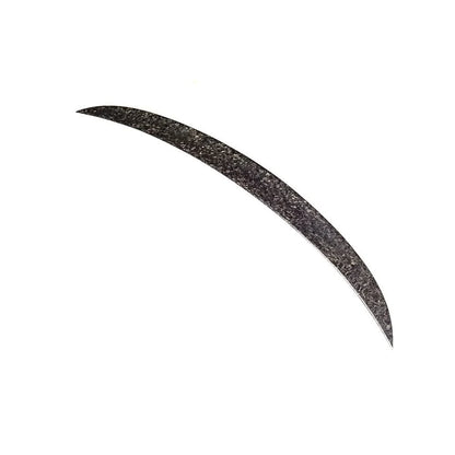 Forged carbon fiber P-style rear trunk spoiler for BMW F30 F80 M3 sedan, featuring sleek design and high-quality K2 Industries craftsmanship.