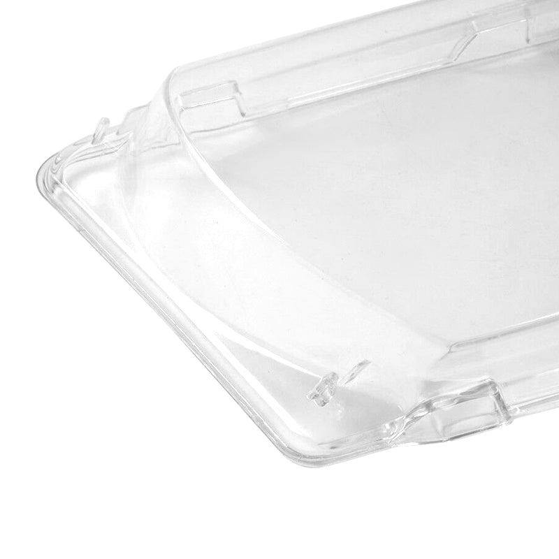 Clear headlamp lens cover for BMW E46 3-series headlights by K2 Industries, fits 2002-2005 models, shown on vehicle.
