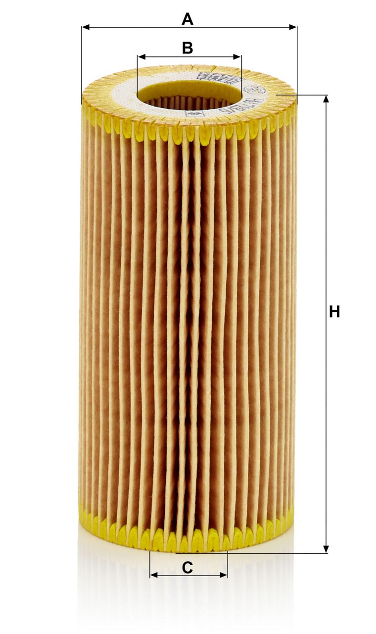 Audi VW Porsche engine oil filter HU 719/6 X by Mann, shown in image HU 719 2, for vehicle engine maintenance.