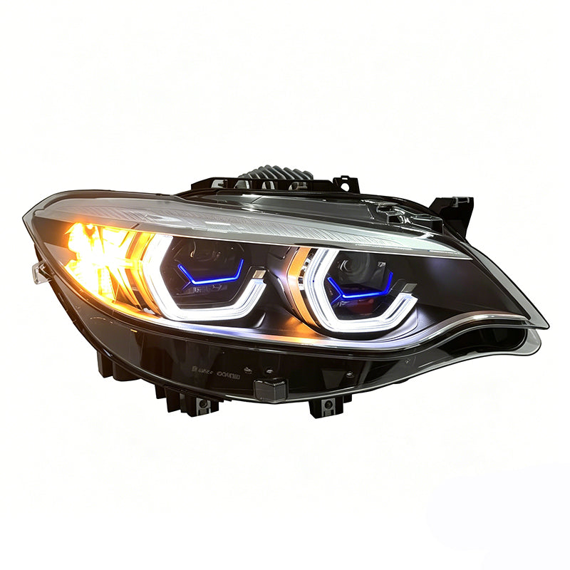 Vekto Laser Dual Lens LED headlights for BMW 2 Series F22/F23 and M2 F87 2014-2021, showing the sleek headlight design.