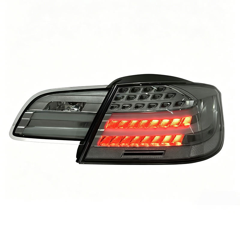 LED clear taillights for BMW 3 Series E93 and M3 convertible, Vekto brand, showcasing sleek automotive tail light design.