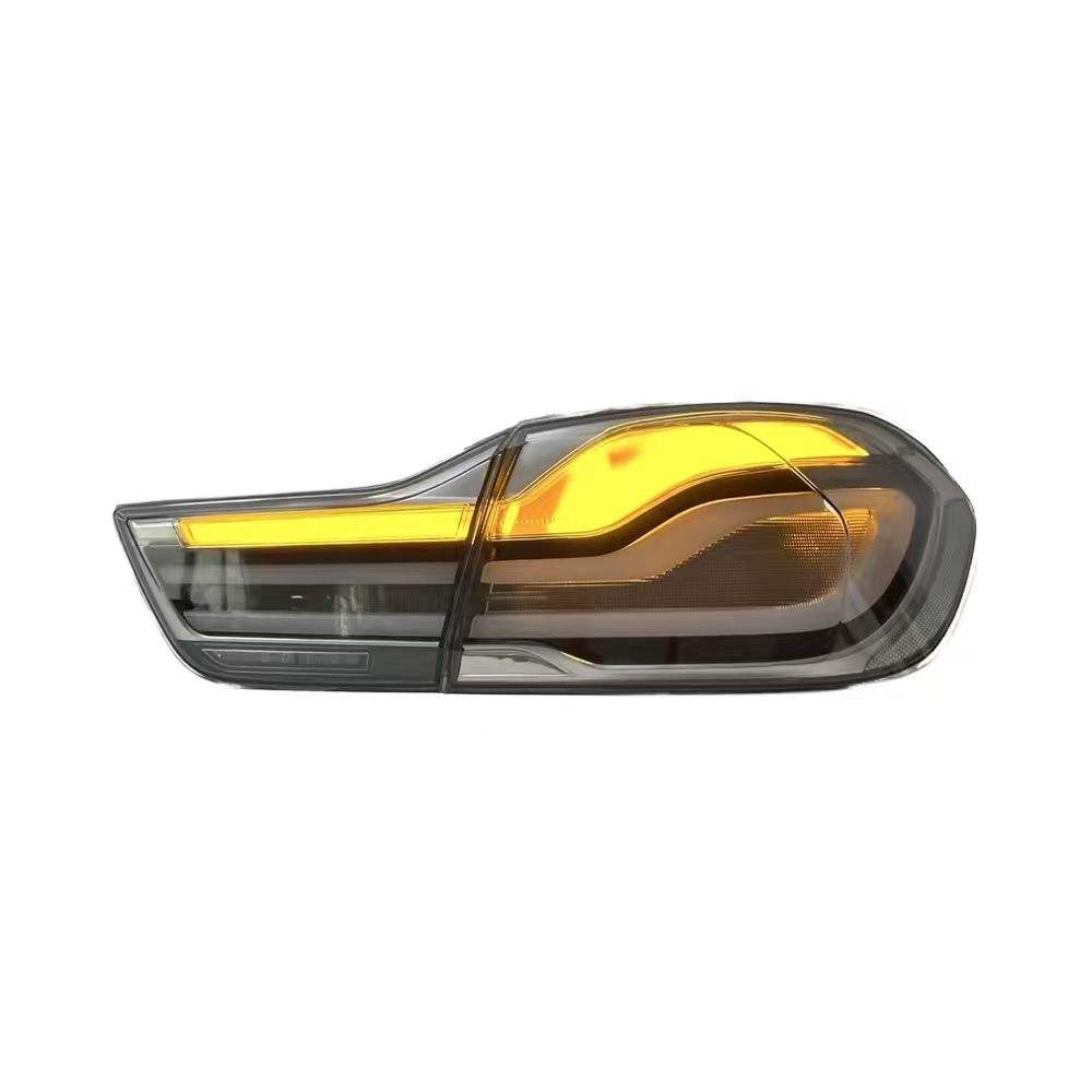 BMW 4 Series and M4 Vekto clear LED tail lights installed on a 2014-2020 coupe and convertible model, showing the sleek design.