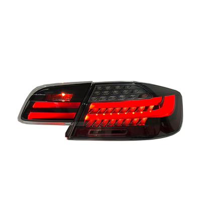 Vekto LED tail lights for BMW E92/E93 3 Series and M3, showing red and clear lens design on vehicle rear