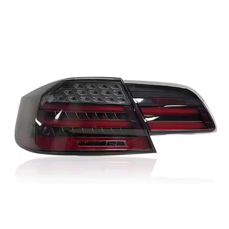 Vekto LED taillights for BMW 3 Series E92 and M3 Coupe 2006-2012, showing illuminated red and clear lens design.