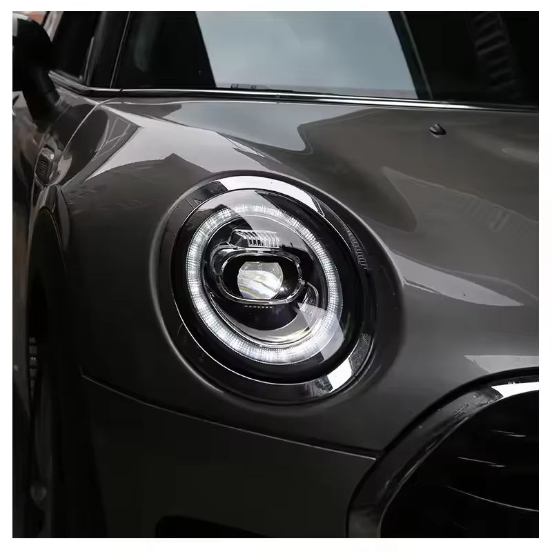Vekto LED headlights assembly for BMW MINI F55 F56 F57 2014-2019, showing close-up of headlight housing and LED components.