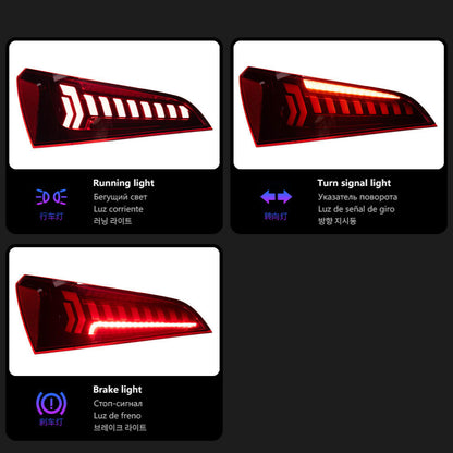 Dynamic LED Taillights with Turn Signal Animation fits Audi Q5 SQ5 2008-2018