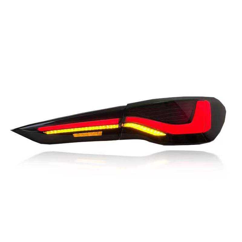 Vekto LED taillights for BMW 4 Series G22 G82 2018-2022, showcasing sleek red and clear lens design on the vehicle.
