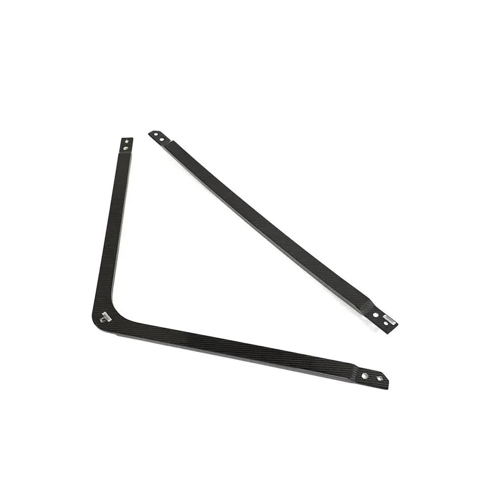 K2 Industries carbon fiber engine strut brace for BMW G80 M3 and G82/G83 M4, lightweight performance engine bay upgrade