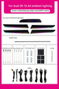 Audi A4 B8 Interior 64-Color Symphony LED Ambient Light Kit 2009 - 2016 - AudiGear.com - Interior Lighting
