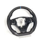 Vekto real carbon fiber steering wheel for BMW E90 E92 E93 M3, 328i, 335i, and 135i models, 2009-2013, close-up view