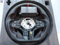 Vekto M Sport real carbon fiber LED steering wheel for BMW G20 G21 G22 G26 G28 G29 G80 G82 G83, with sporty design and illuminated accents.