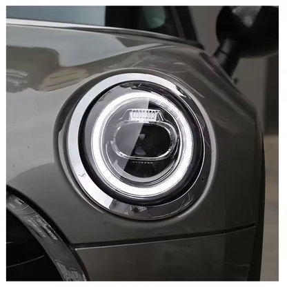 Vekto LED headlights assembly for BMW MINI F55 F56 F57 2014-2019, showing the bright headlight units with modern design.